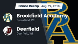 Recap: Brookfield Academy  vs. Deerfield  2018