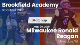 Matchup: Brookfield Academy  vs. Milwaukee Ronald Reagan  2019