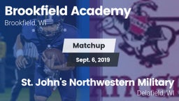 Matchup: Brookfield Academy  vs. St. John's Northwestern Military  2019
