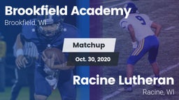 Matchup: Brookfield Academy  vs. Racine Lutheran  2020