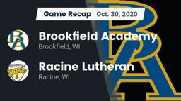 Recap: Brookfield Academy  vs. Racine Lutheran  2020