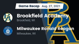 Recap: Brookfield Academy  vs. Milwaukee Ronald Reagan  2021