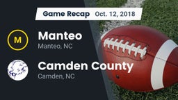 Recap: Manteo  vs. Camden County  2018