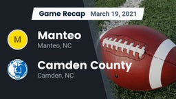 Recap: Manteo  vs. Camden County  2021