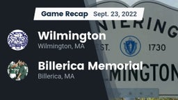 Recap: Wilmington  vs. Billerica Memorial  2022
