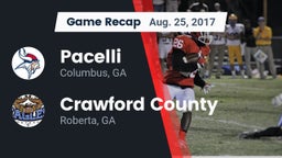 Recap: Pacelli  vs. Crawford County  2017