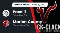 Recap: Pacelli  vs. Marion County  2017