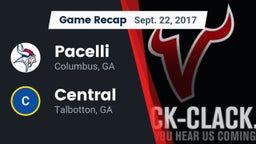 Recap: Pacelli  vs. Central  2017