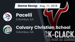 Recap: Pacelli  vs. Calvary Christian School 2018