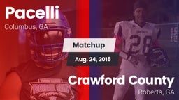 Matchup: Pacelli vs. Crawford County  2018