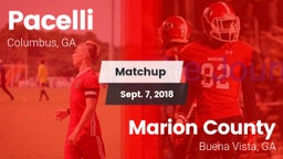 Matchup: Pacelli vs. Marion County  2018