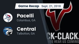 Recap: Pacelli  vs. Central  2018