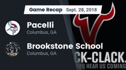 Recap: Pacelli  vs. Brookstone School 2018