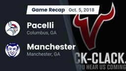 Recap: Pacelli  vs. Manchester  2018