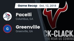 Recap: Pacelli  vs. Greenville  2018