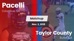 Matchup: Pacelli vs. Taylor County  2018