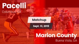 Matchup: Pacelli vs. Marion County  2019