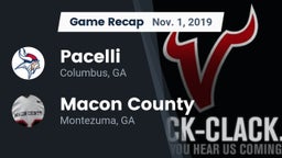 Recap: Pacelli  vs. Macon County  2019