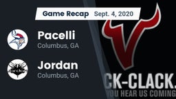 Recap: Pacelli  vs. Jordan  2020