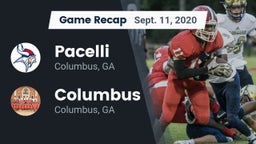 Recap: Pacelli  vs. Columbus  2020