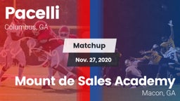 Matchup: Pacelli vs. Mount de Sales Academy  2020