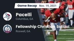 Recap: Pacelli  vs. Fellowship Christian School 2021