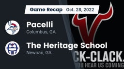 Recap: Pacelli  vs. The Heritage School 2022