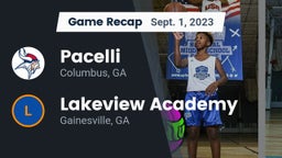 Recap: Pacelli  vs. Lakeview Academy  2023