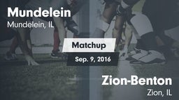 Matchup: Mundelein vs. Zion-Benton  2016