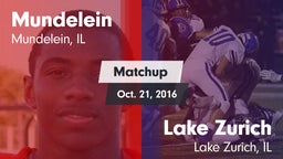 Matchup: Mundelein vs. Lake Zurich  2016