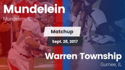 Matchup: Mundelein vs. Warren Township  2017