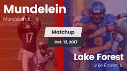 Matchup: Mundelein vs. Lake Forest  2017