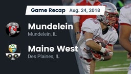 Recap: Mundelein  vs. Maine West  2018