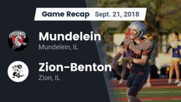 Recap: Mundelein  vs. Zion-Benton  2018