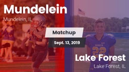 Matchup: Mundelein vs. Lake Forest  2019