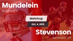 Matchup: Mundelein vs. Stevenson  2019