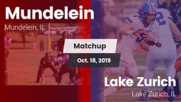 Matchup: Mundelein vs. Lake Zurich  2019