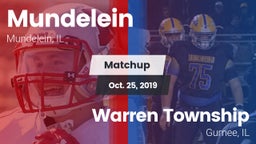 Matchup: Mundelein vs. Warren Township  2019