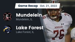 Recap: Mundelein  vs. Lake Forest  2022