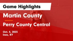 Martin County  vs Perry County Central  Game Highlights - Oct. 4, 2023
