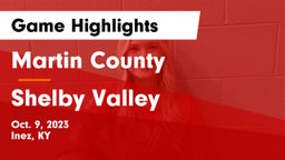 Martin County  vs Shelby Valley  Game Highlights - Oct. 9, 2023