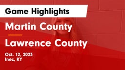 Martin County  vs Lawrence County Game Highlights - Oct. 12, 2023
