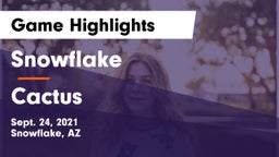 Snowflake  vs Cactus Game Highlights - Sept. 24, 2021