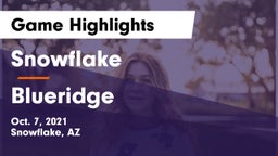 Snowflake  vs Blueridge Game Highlights - Oct. 7, 2021