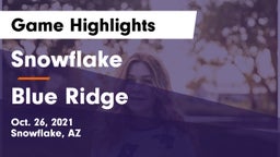Snowflake  vs Blue Ridge  Game Highlights - Oct. 26, 2021