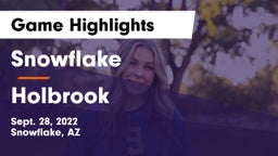 Snowflake  vs Holbrook  Game Highlights - Sept. 28, 2022