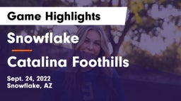 Snowflake  vs Catalina Foothills Game Highlights - Sept. 24, 2022