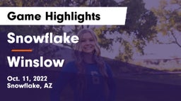 Snowflake  vs Winslow  Game Highlights - Oct. 11, 2022