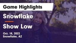 Snowflake  vs Show Low  Game Highlights - Oct. 18, 2022
