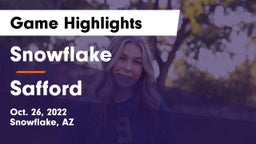 Snowflake  vs Safford  Game Highlights - Oct. 26, 2022